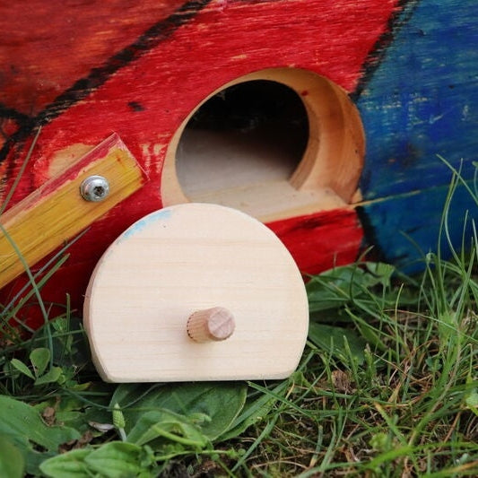 Fluglochdeckel aus Holz für Einraumbeute