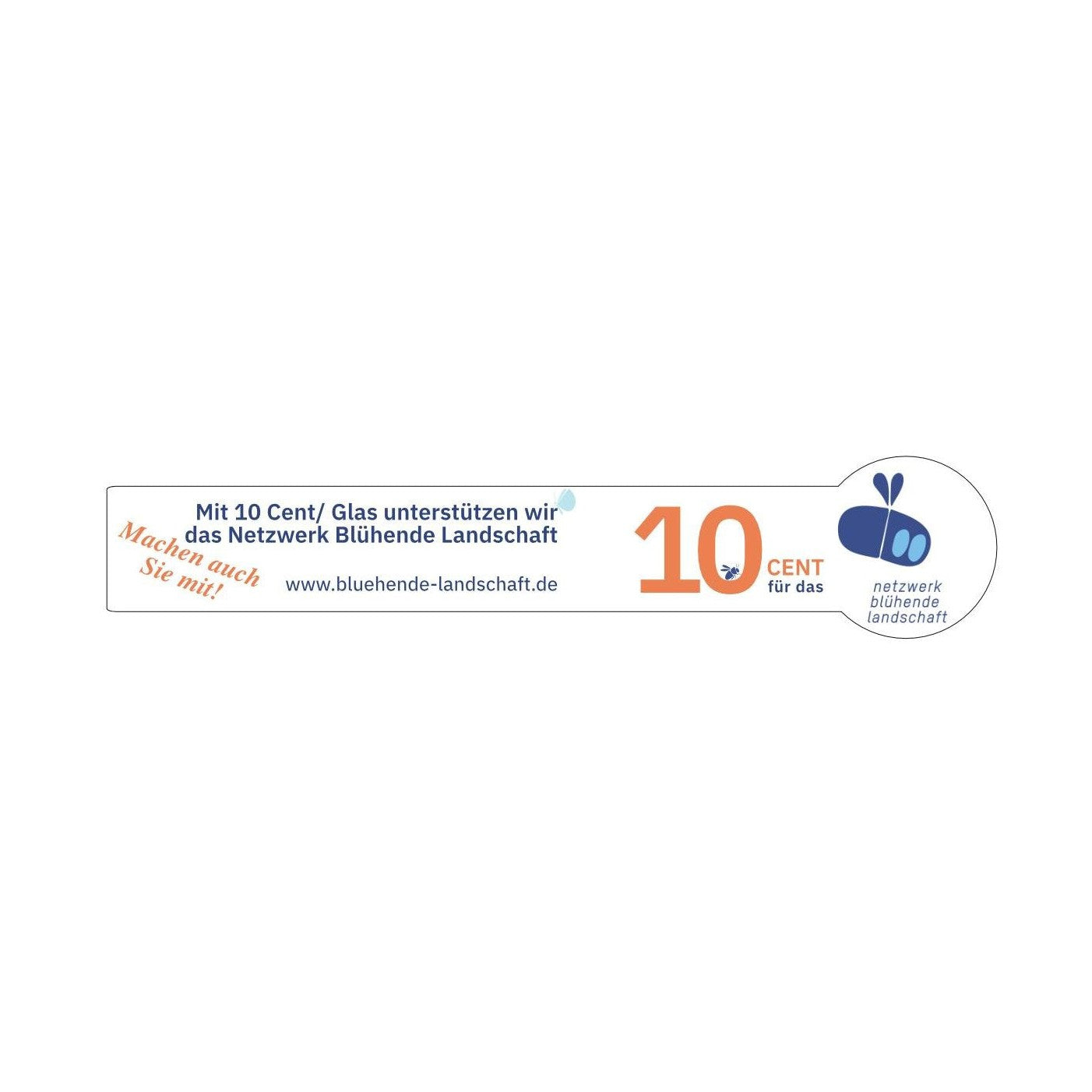 10-Cent-Siegeletiketten weiß