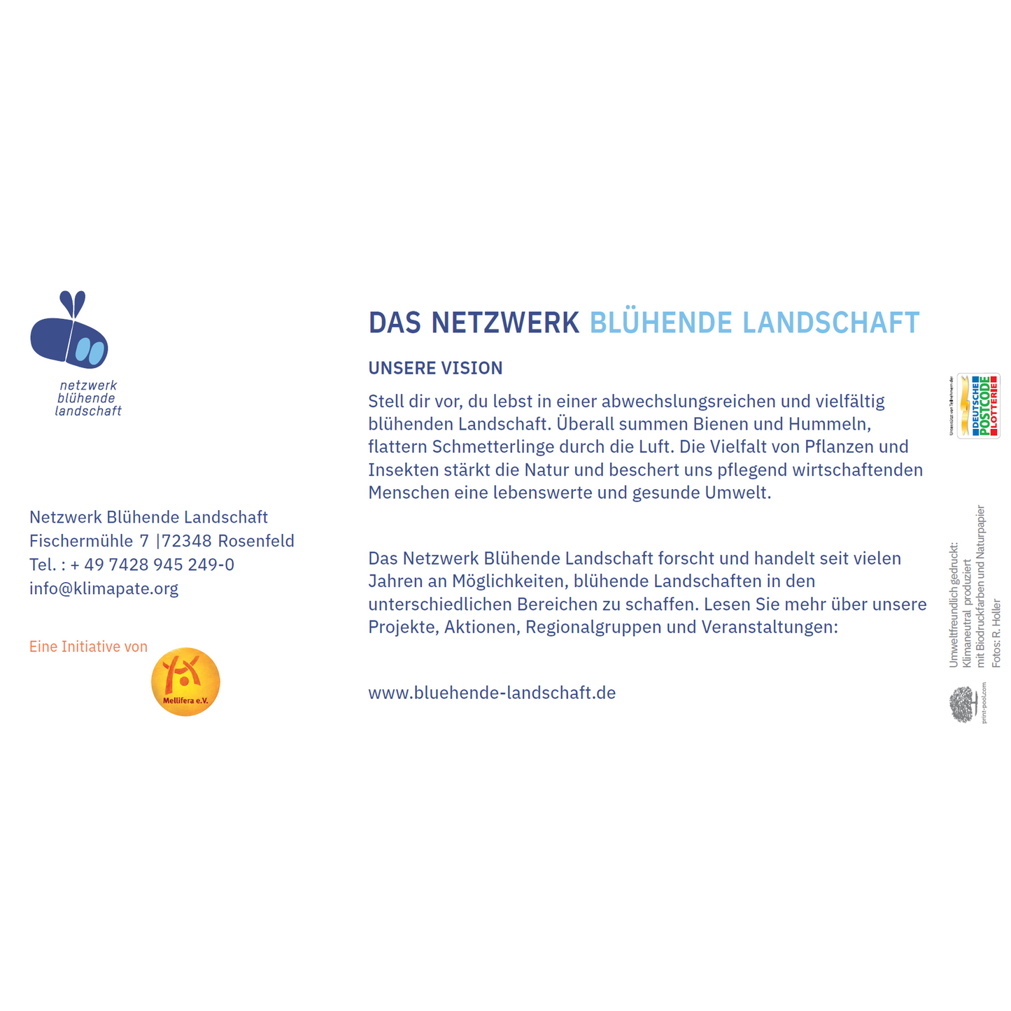 Flyer der Aktion "Klimapate werden"