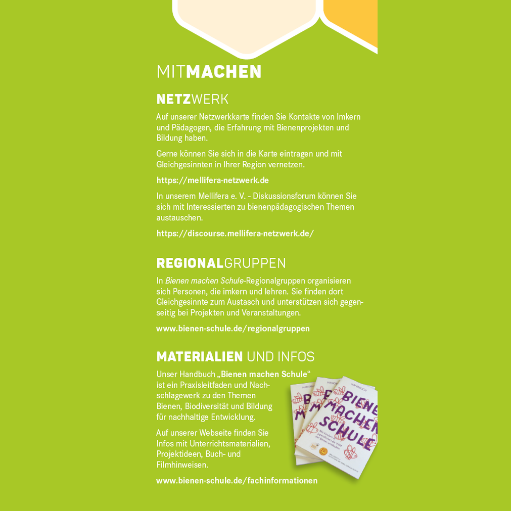 Flyer Initiative Bienen machen Schule