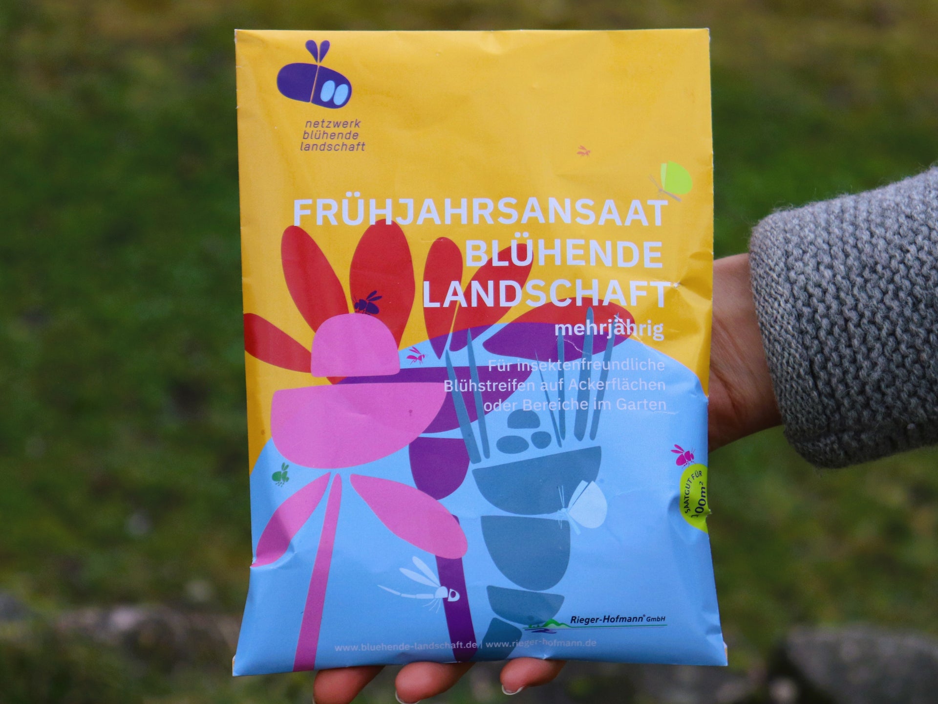 blühstreifen saatgut mehrjährig Frühjahrsansaat »Blühende Landschaft«, 100 m² – Mellifera Shop