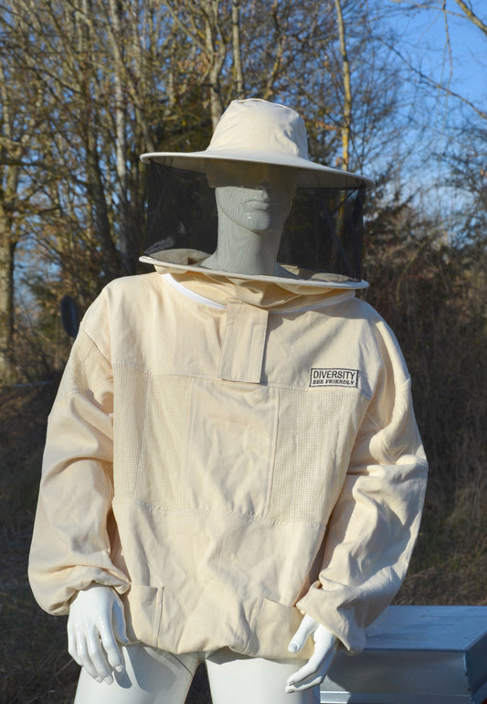 Imkerjacke mit Teil-Belüftung (Rund- und Fechtmaske)