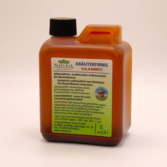 Kräuterfirnis, vulkanrot, 0,5l